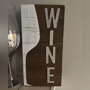 Wine Large wood sign